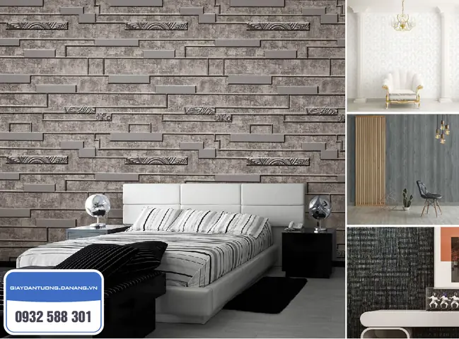 Biến không gian phòng ngủ ấn tượng hơn với giấy dán tường Hàn Quốc cao cấp tại Đà Nẵng.
