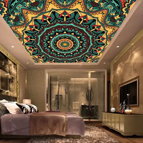 giấy dán tường phòng ngủ galaxy