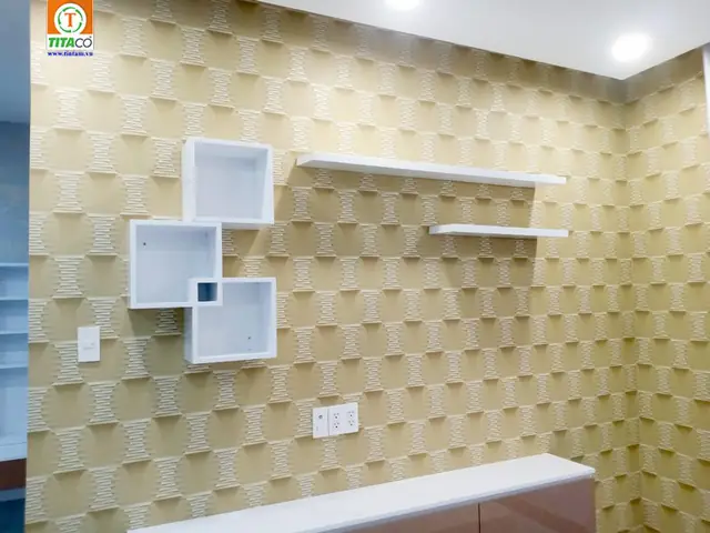 Những mẫu giấy dán tường phỏng ngủ đã thi công: