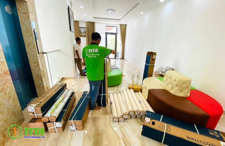 Địa chỉ Thi công Giấy dán tường phòng ngủ đẹp tại TPHCM
