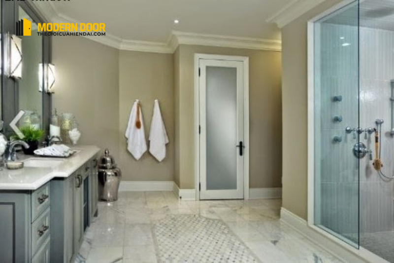 Hình ảnh minh họa ưu và nhược điểm của cửa nhựa nhà vệ sinh