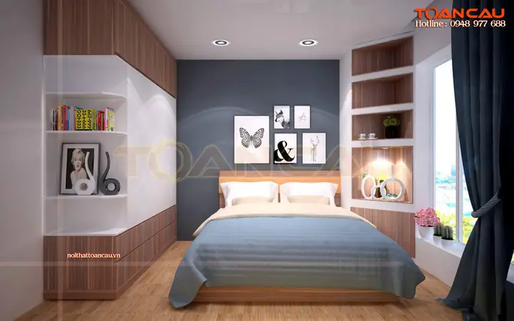 Trang trí phòng ngủ hình vuông: Làm thế nào để đẹp và tối ưu?