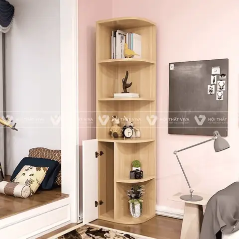 Kệ dán góc tường phòng ngủ: Lựa chọn tối ưu không gian sống