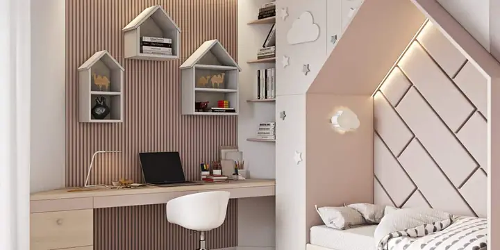 Decor góc làm việc trong phòng ngủ
