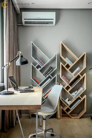 1 Tạo điểm nhấn trang trí với kệ nhựa trang trí phòng ngủ