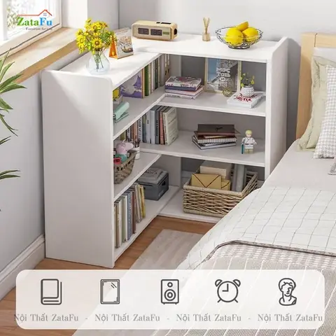 kệ sách gỗ phòng ngủ