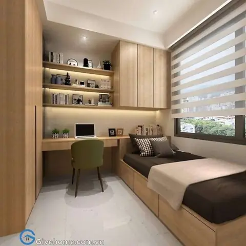 kệ sách treo tường phòng ngủ
