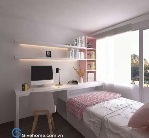 kệ sách treo tường phòng ngủ