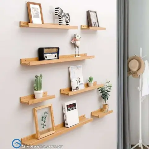 kệ sách treo tường phòng ngủ