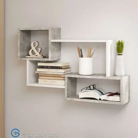 kệ sách treo tường phòng ngủ