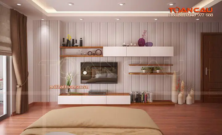 GIỚI THIỆU THÊM VỀ KỆ TIVI GỖ TỰ NHIÊN PHÒNG NGỦ - TC329