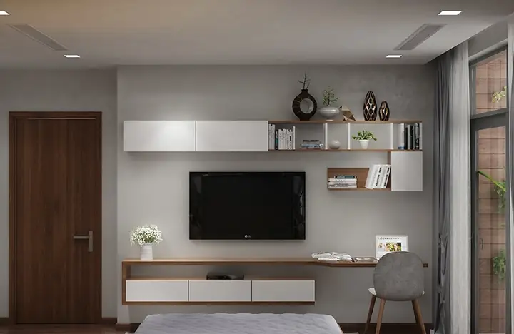 Kệ Tivi Phòng Ngủ Nữ: Hướng Dẫn Chọn Mẫu Đẹp, Tối Ưu Không Gian