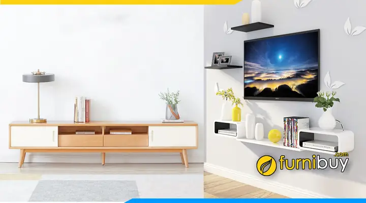 kệ tủ treo tường phòng ngủ