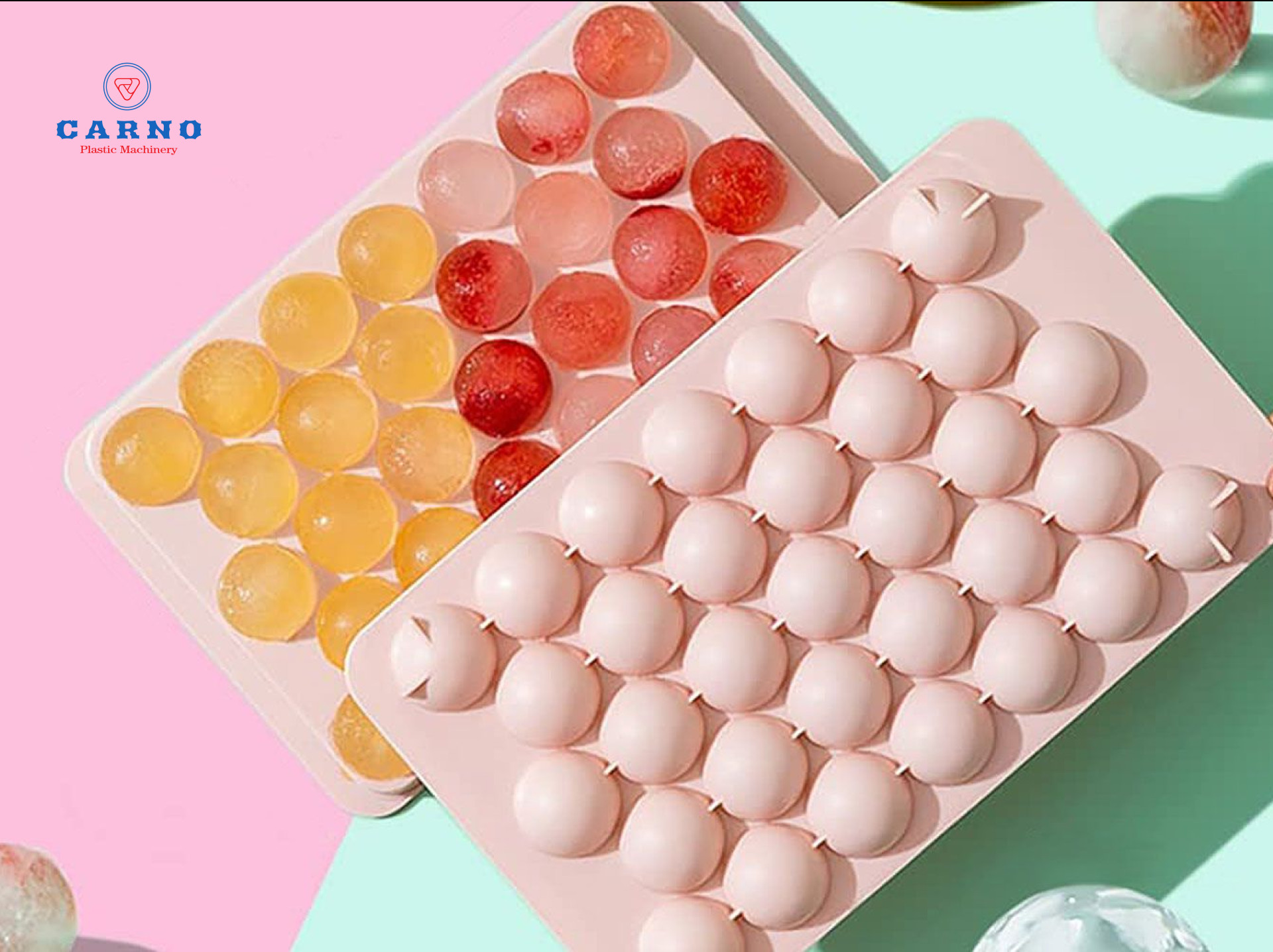 Khay đá làm từ nhựa, một ví dụ về sản phẩm tiện ích nhựa giá rẻ và dễ sử dụng