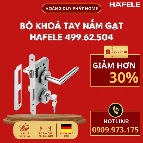 Khoá cửa Hafele cho phòng ngủ tay nắm gạt: Hướng dẫn chi tiết