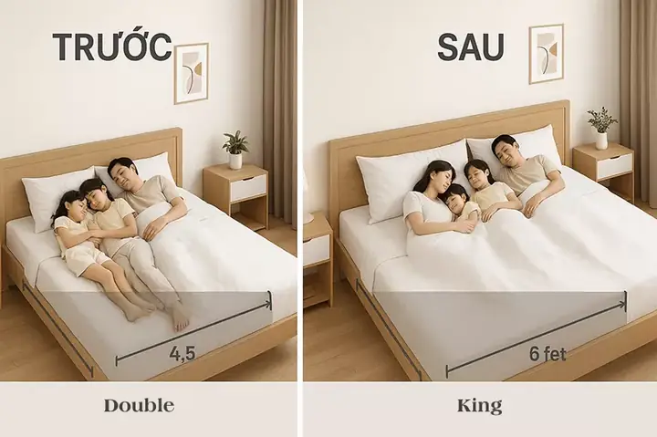 Hướng Dẫn Chọn Nệm Phù Hợp Với Không Gian Phòng Ngủ