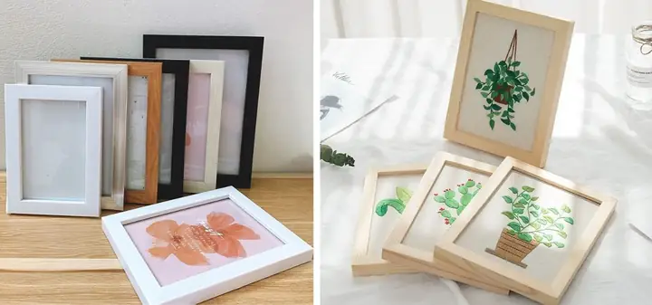 Cách trang trí ảnh trên tường bằng khung gỗ