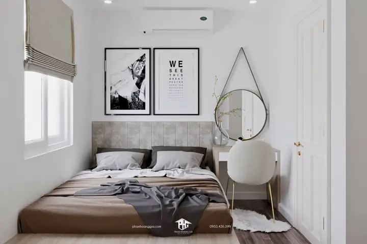 Kích thước phòng ngủ tối thiểu trong chung cư là bao nhiêu?