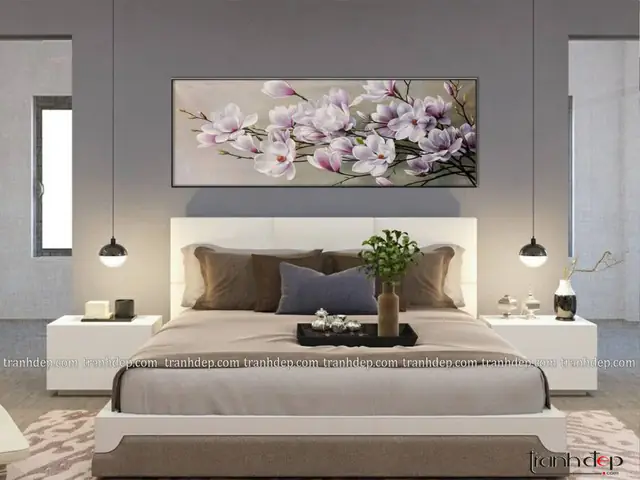 Kích thước tranh treo phòng ngủ
