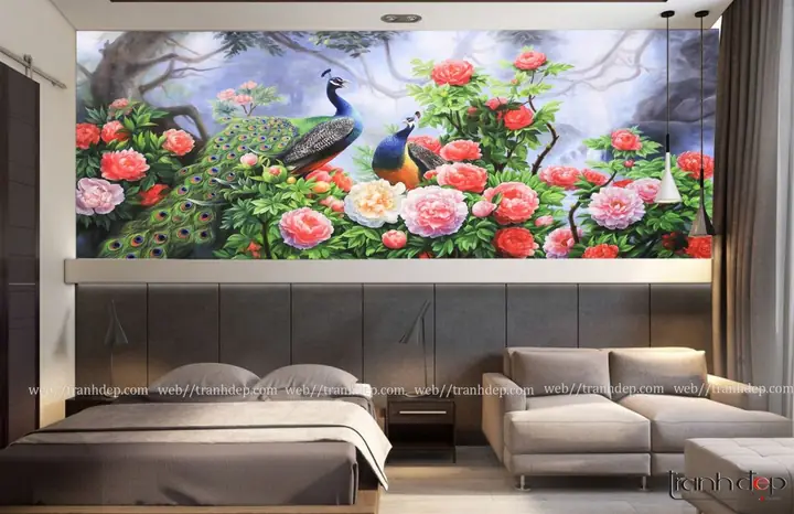 Đối với dòng tranh dán tường