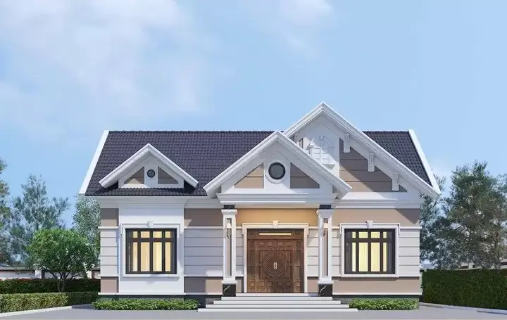 Khám phá kiến trúc nhà mái thái cấp 4 3 phòng ngủ đẹp và tiện nghi