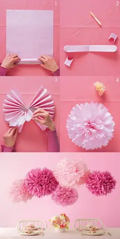 làm đồ trang trí phòng ngủ bằng giấy