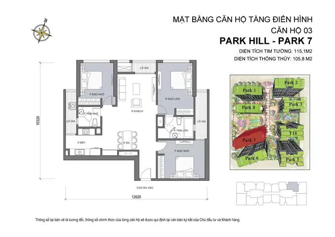 Khám phá layout căn 3 phòng ngủ Parkhill tối ưu không gian Khám phá layout căn 3 phòng ngủ Parkhill tối ưu không gian