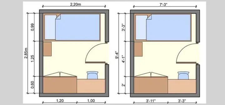 Phòng ngủ nhỏ 3×3