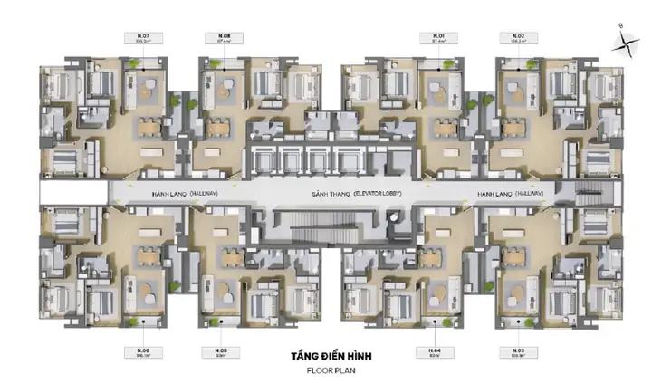 Tổng hợp mặt bằng CAD phòng ngủ chi tiết và tiện lợi