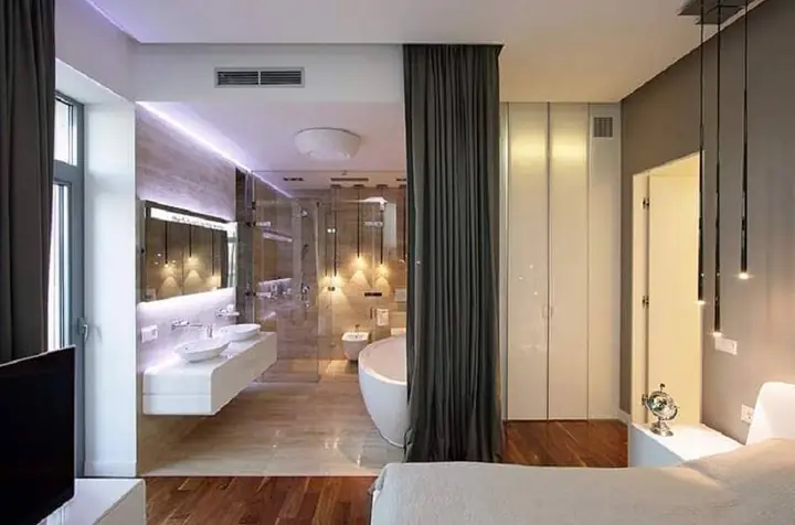 Mặt bằng phòng ngủ có vệ sinh: Ưu nhược điểm và lưu ý thiết kế