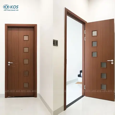 2.1.MẫuCửa nhựa abshàn quốc đẹp dành cho phòng ngủ, cả phòng wc.