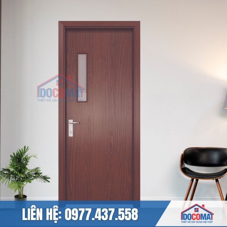 Mẫu cửa nhựa composite ô kính DCO304