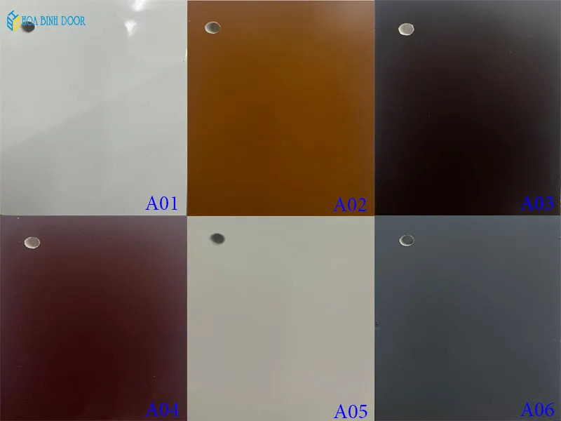 Mẫu cửa nhựa composite sơn PU màu trắng bóng, phù hợp với không gian hiện đại