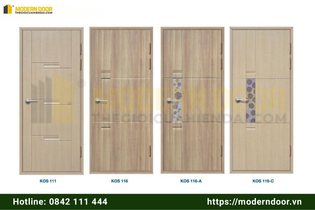Mẫu cửa nhựa giả gỗ ABS đa dạng tại TPHCM