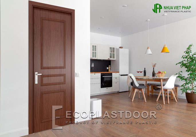 Mẫu cửa nhựa vân gỗ đẹp, một lựa chọn phổ biến cho nội thất hiện đại