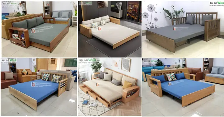 3. GhếSofa Giường thông minh- giải pháp cho phòng khách nhỏ