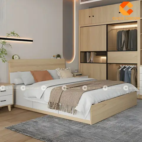 Mẫu Phòng Ngủ Gỗ Công Nghiệp: Hướng Dẫn Chọn Lựa Hoàn Hảo