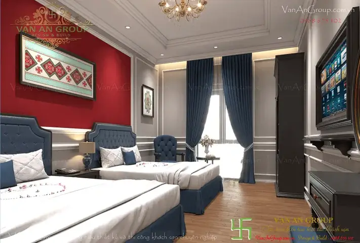 Tổng Hợp Mẫu Phòng Ngủ Khách Sạn Đẹp & Tiêu Chuẩn Thiết Kế