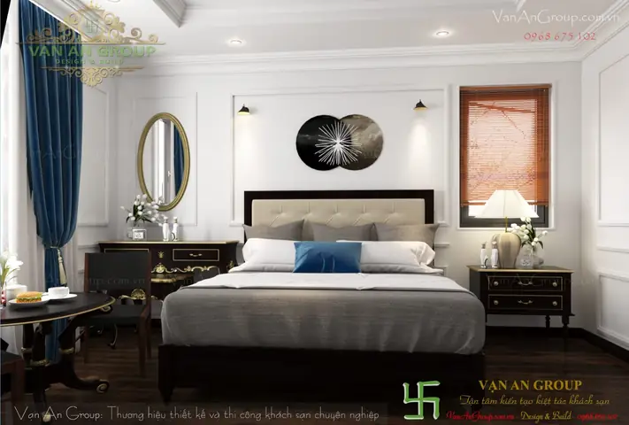 Tổng Hợp Mẫu Phòng Ngủ Khách Sạn Đẹp & Tiêu Chuẩn Thiết Kế