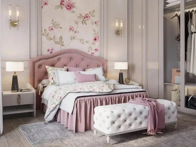 mẫu phòng ngủ màu hồng mẫu phòng ngủ màu hồng