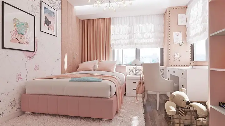 mẫu phòng ngủ màu hồng mẫu phòng ngủ màu hồng