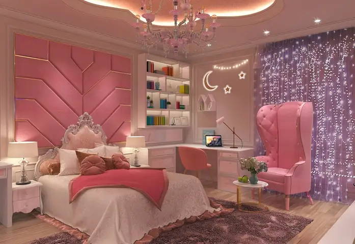 mẫu phòng ngủ màu hồng mẫu phòng ngủ màu hồng