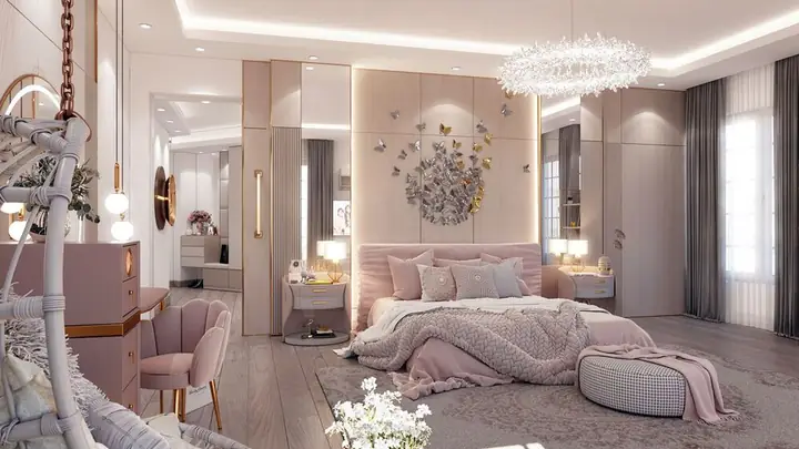 mẫu phòng ngủ màu hồng mẫu phòng ngủ màu hồng
