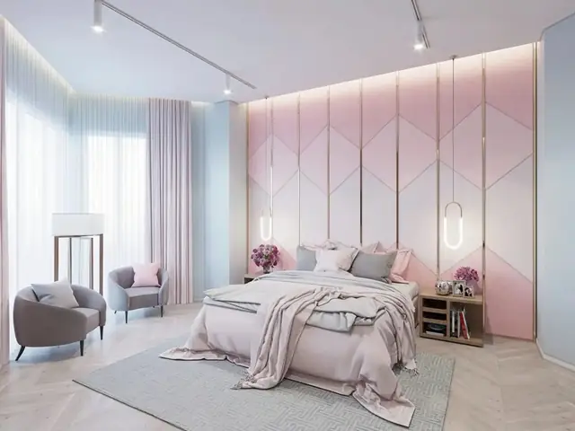 mẫu phòng ngủ màu hồng mẫu phòng ngủ màu hồng