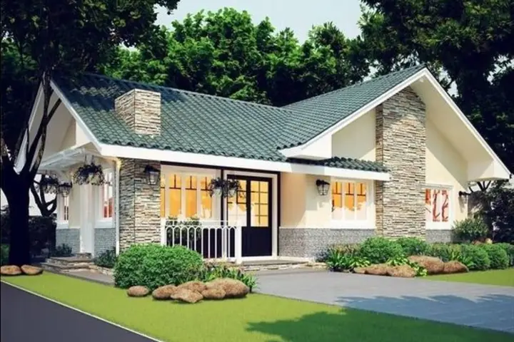 6. Tổng hợp các mẫu thiết kế nhà cấp 4, 1 phòng ngủ đẹp khác dành cho các cặp vợ chồng trẻ