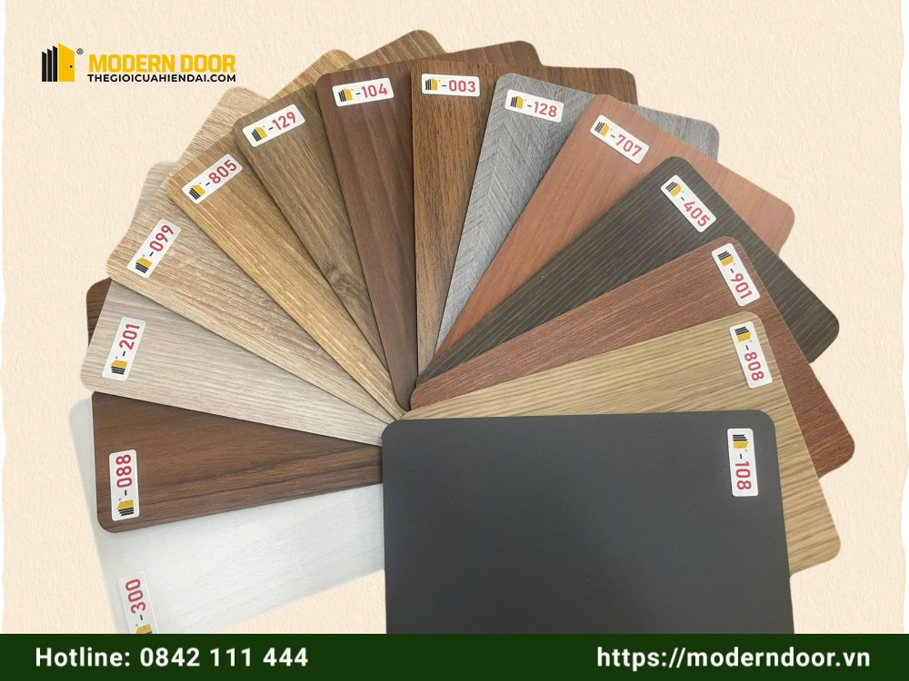 Màu sắc cửa nhựa ABS Hàn Quốc