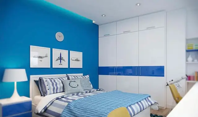 Màu Tường Phòng Ngủ Lam Nhạt: Hướng Dẫn Chọn Và Phối Hợp