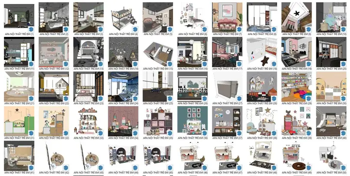 Tối Ưu Thiết Kế Với Model Sketchup Nội Thất Phòng Ngủ Chuyên Nghiệp