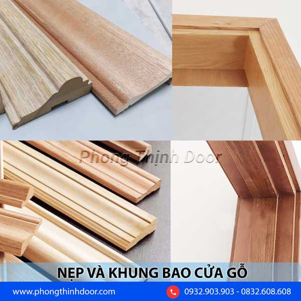 Nẹp khuôn cửa gỗ