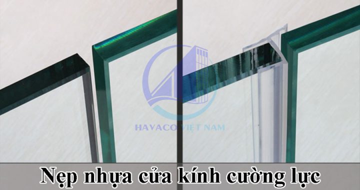 Nẹp nhựa cửa kính cường lực trong suốt